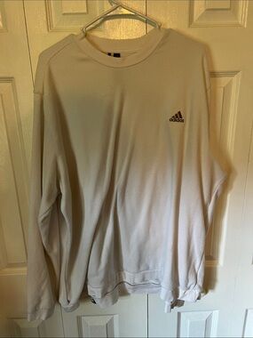 adidas Men's Crewneck Sweater in Off-White